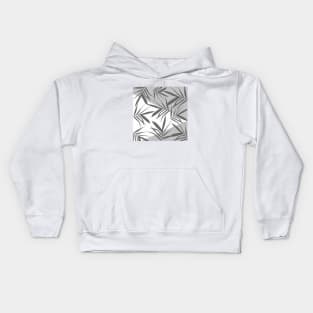 Leaves decor. blackwhite. Kids Hoodie